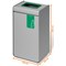 Durable Durasort Glass Recycables Collector, 55 Litres, Grey/Green