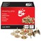 5 Star Brassed Drawing Pins, 11mm Head, Pack of 1500 (10 packs of 150)