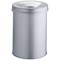 Durable Fire Extinguishing Metal Waste Bin, TUV Certified, 30L, Grey Durable Fire Extinguishing Metal Waste Bin, TUV Certified, 30L, Grey