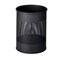 Durable Round Metal Perforated Waste Bin, Scratch Resistant Steel, 15 Litres, Charcoal Grey