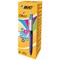 Bic 4-Colour Grip Pro Ball Pen / Pink Purple Green Blue / Pack of 12