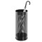 Durable Metal Umbrella Stand, 28.5 Litre, Round, Black