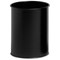 Durable Round Bin, Metal, 15 Litres, Black