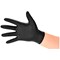 Nitrile Gloves, Medium, Black, Pack of 100