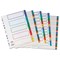 Concord Plastic Index Dividers, 1-12, A4, Assorted