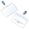 5 Star Name Badges, Self-Laminating, Plastic Clip, 90x54mm, Pack of 25