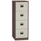 Trexus Foolscap Filing Cabinet, 4-Drawer, Brown & Cream