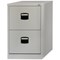 Trexus Foolscap Filing Cabinet, 2-Drawer, Grey