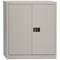 Trexus Steel Stationery Cupboard, 1 Shelf, 1000mm High, Grey