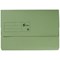 5 Star Document Wallets Half Flap, 285gsm, Foolscap, Green, Pack of 50