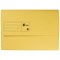 5 Star Document Wallets Half Flap, 285gsm, Foolscap, Yellow, Pack of 50