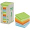 Post-it Recycled Notes Tower Pack, 76x76mm, Pastel Rainbow, Pack of 16