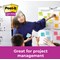 Post-it Super Sticky Notes, 76 x 76mm, Carnival, Pack of 6 x 90