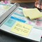 Post-it Notes Feint Ruled, 102 x 152mm, Yellow, Pack of 6 x 100 Notes