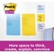 Post-it Notes Feint Ruled, 102 x 152mm, Yellow, Pack of 6 x 100 Notes