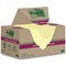 Post-it Super Sticky Recycled Notes, 47.6 x 47.6mm, Yellow, Pack of 12 x 70 Notes Post-it Super Sticky Recycled Notes, 47.6 x 47.6mm, Yellow, Pack of 12 x 70 Notes