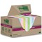 Post-it Super Sticky Recycled Notes, 47.6 x 47.6, Assorted, Pack of 12 x 70 Notes