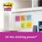 Post-it Super Sticky Recycled Notes, 47.6 x 47.6, Assorted, Pack of 12 x 70 Notes