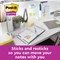 Post-it Super Sticky Recycled Notes Value Pack, 76 x 76mm, Yellow, Pack of 18 x 70 Notes