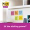 Post-it Super Sticky Z-Notes Value Display Pack, 76 x 76mm, Carnival, Pack of 12 x 90 Z-Notes