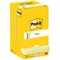 Post-it Z-Notes Display Pack, 76 x 76mm, Yellow, Pack of 12 x 100 Z-Notes