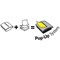 Post-it Z-Notes Display Pack, 76 x 76mm, Yellow, Pack of 12 x 100 Z-Notes