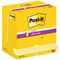 Post-it Super Sticky Z-Notes Display Pack, 76 x 127mm, Yellow, Pack of 12 x 90 Z-Notes
