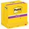 Post-it Super Sticky Notes Display Pack, 76 x 127mm, Ultra Yellow, Pack of 12 x 90 Notes