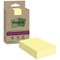 Post-it Super Sticky Recycled Lined Notes, 102x152mm, 45 Sheets, Canary Yellow, Pack of 4