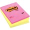Post-it Notes Feint Ruled, 102 x 152mm, Rainbow Colours, Pack of 6 x 100 Notes