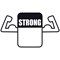 Post-it Strong Index Tabs , 25 x 38mm, Assorted, Pack of 66(33 of each colour)