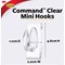 Command Adhesive Mini Hooks - Pack of 6