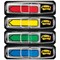 Post-it Index Repositionable Arrows, 12 x 43mm, Assorted, Pack of 96(24 of each colour)