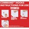 Command Adhesive Jumbo Hook with Command Strips