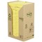 Post-it Recycled Notes, 38x51mm, 100 Sheets, Canary Yellow, Pack of 24