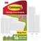 Command Picture Hanging Strips 8 Pairs Medium + 8 Pairs Large White (Pack of 16)