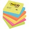 Post-it Colour Notes, 76x76mm, Energetic Palette Rainbow Colours, Pack of 6 x 100 Notes