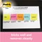 Post-it Energetic Palette Colour Notes, 76 x 127mm, Rainbow Colours, Pack of 6 x 100 Notes