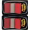 Post-it Index Tabs Dispenser with Red Tabs, 25 x 43mm,Pack of 2(100 Flags in total)