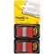 Post-it Index Tabs Dispenser with Red Tabs, 25 x 43mm,Pack of 2(100 Flags in total)