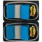 Post-it Index Tabs Dispenser with Blue Tabs, 25 x 43mm, Pack of 2(100 Flags in total)