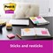 Post-it Super Sticky Notes, 76 x 76mm, Boost, Pack of 5 x 90 Notes