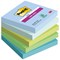 Post-it Super Sticky Notes, 76 x 76mm, Oasis, Pack of 5 x 90 Notes