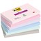 Post-it Super Sticky Notes, 76 x 127mm, Soulful, Pack of 6 x 90 Notes