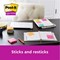 Post-it Super Sticky Notes, 76 x 127mm, Soulful, Pack of 6 x 90 Notes