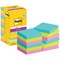 Post-it Super Sticky Notes, 76 x 76mm, Cosmic, Pack of 12 x 90 Notes