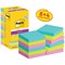 Post-it Super Sticky Notes, 76 x 76mm, Cosmic, Pack of 12 x 90 Notes