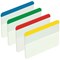 Post-it Index Flat Filing Tabs, 50 x 38mm, Assorted, Pack of 24(6 of each colour)