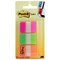 Post-it Durable Index Tabs, 25mm, Neon, Pack of 66(22 of each colour)