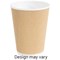 Ripple Cups, 350ml, Brown, Pack of 500